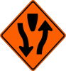 W1-6 Divided Highway