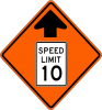 W3-5 Reduced Speed Limit Ahead